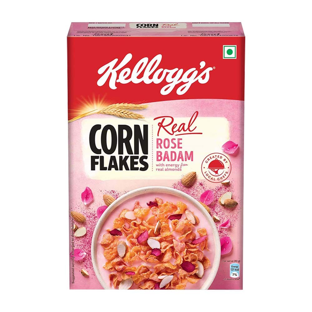 Kellogg's Corn Flakes Real Rose Badaam Pouch, 280g