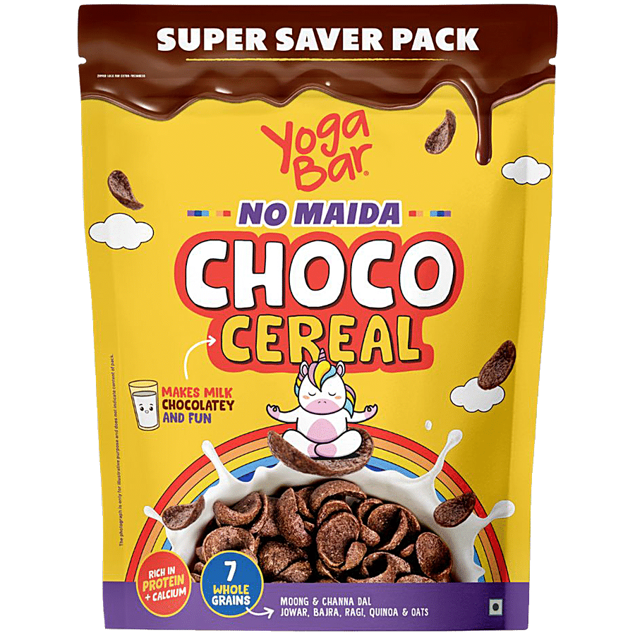 Yoga Bar Yo Chos Choco Cereal - No Maida, Rich In Protein, Gluten Free, Healthy Breakfast, 345 g Box