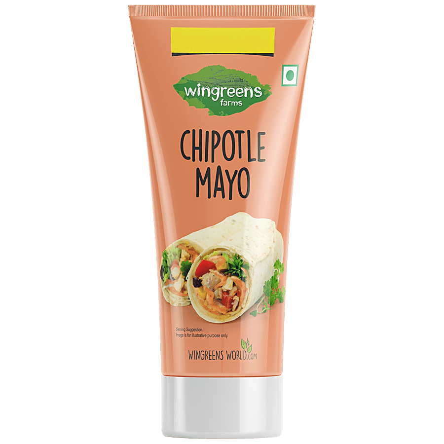 Wingreens Farms Chipotle Mayo - Light & Creamy, Made With Fresh Ingredients, 180 G
