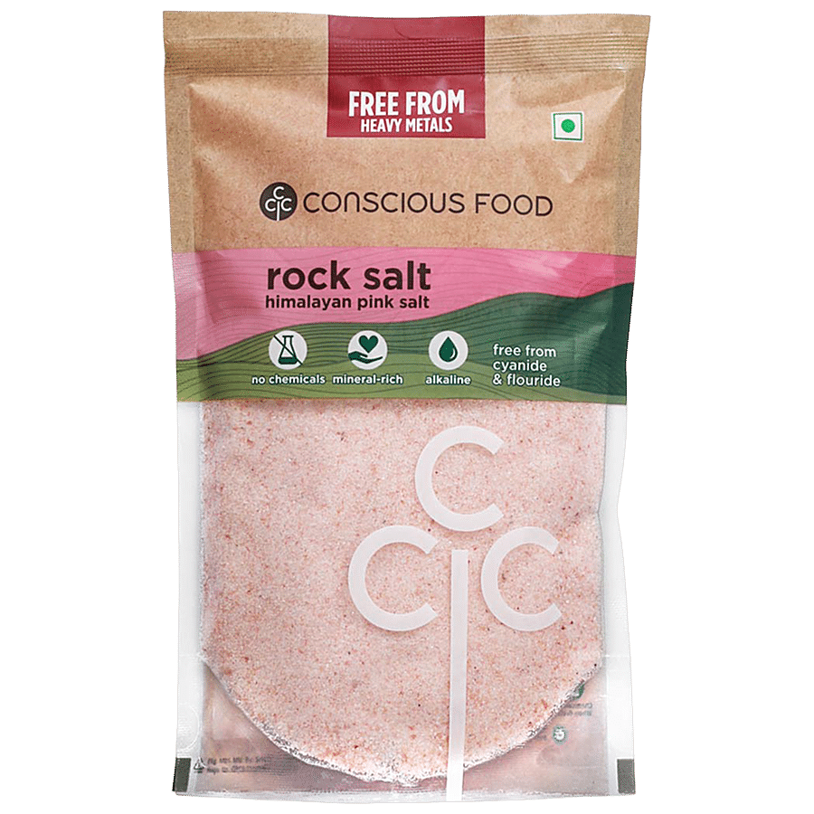 Conscious Food Rock Salt/Uppu, 500 g