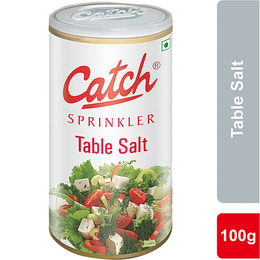 Catch Sprinklers - Iodised Table Salt/Uppu, 100 G Can