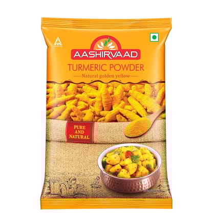 Aashirvaad Turmeric Powder, 50G, Natural Golden Turmeric Powder With No Added Flavours And Colours