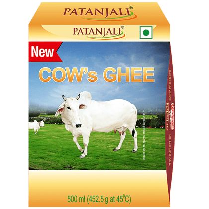 Patanjali Cow Ghee/Tuppa, 500 ml Carton