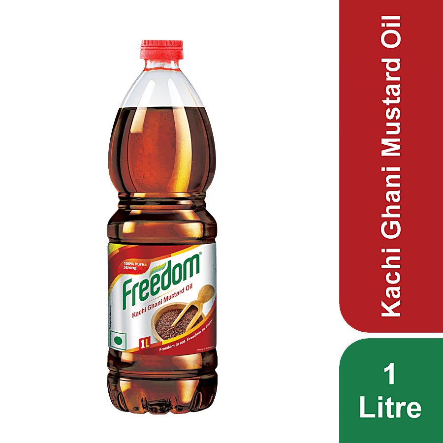 Freedom Kacchi Ghani Mustard Oil, 1 L