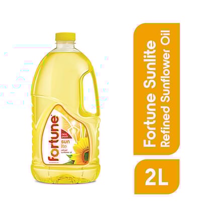 Fortune Sunlite Refined Sunflower Oil, 2 L
