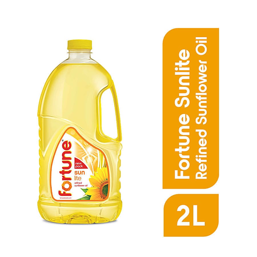Fortune Sunlite Refined Sunflower Oil, 2 L