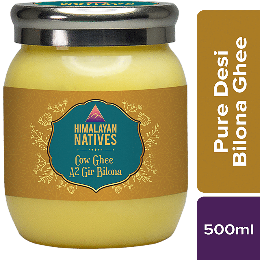 Himalayan Natives Cow Ghee/Tuppa - A2 Gir Bilona, 500 ml