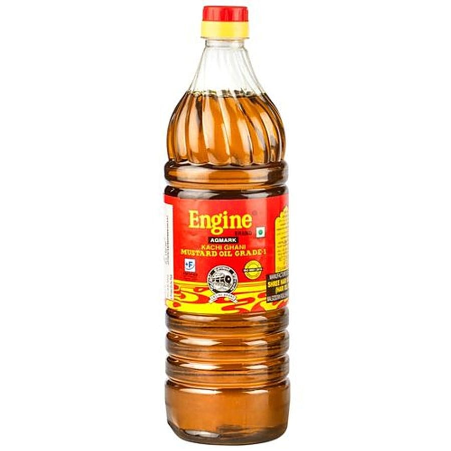 Engine Kacchi Ghani Mustard Oil, 1 L Bottle