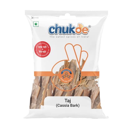 Chukde Spices Cassia Sticks | Dalchini Sticks Flavorful For Cooking |Natural Immunity Booster (Taj Bark) 50G