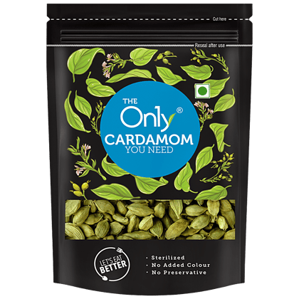 On1Y Cardamom - Sterilized, No Added Colour & Preservative, 50 G