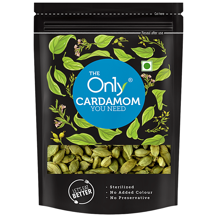 On1Y Cardamom - Sterilized, No Added Colour & Preservative, 50 G