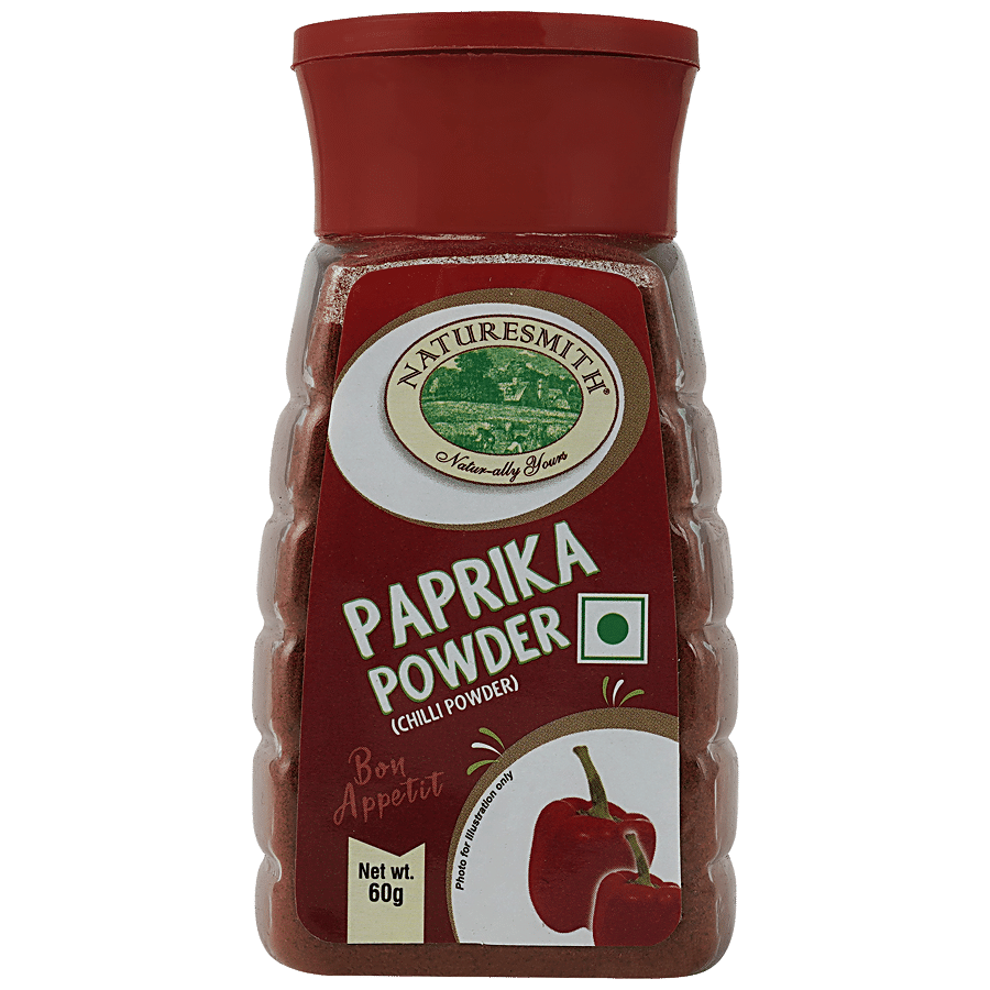 Naturesmith Paprika Powder - Adds More Flavour & Taste, 60 G Jar