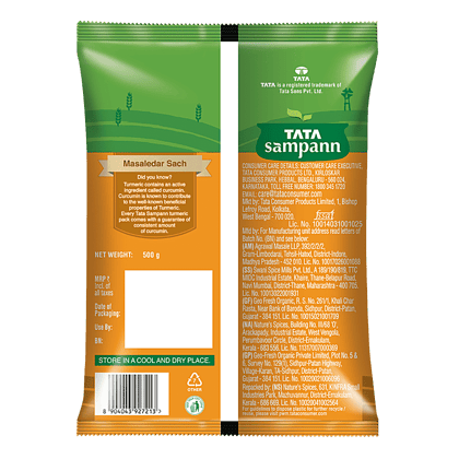 Tata Sampann Turmeric Powder/Arisina Pudi, 500 gm