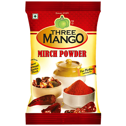 Swastik Three Mango - Mirch Powder (For Pickles), 500 G Pouch