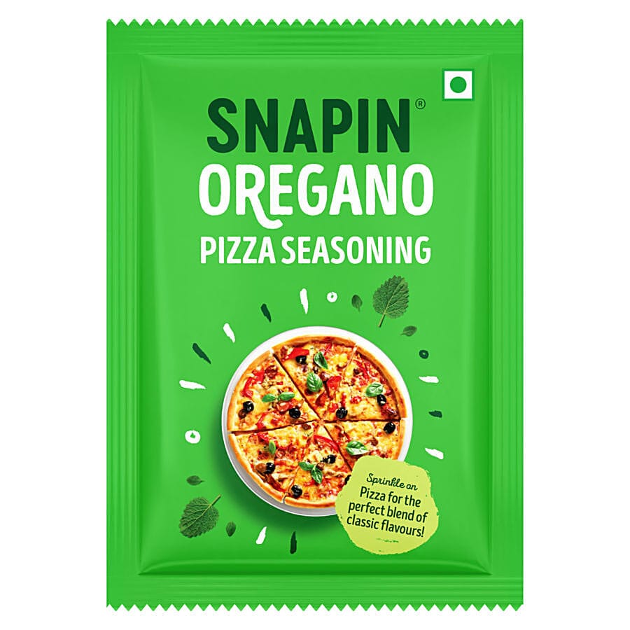 Snapin Oregano Pizza Seasoning - Italian Herbs Blend Adds Flavour For Snacks, Marinades, 10 G