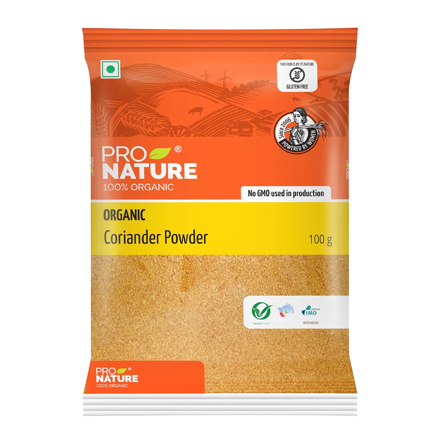 Pro Nature 100% Organic Powder - Coriander, 100G