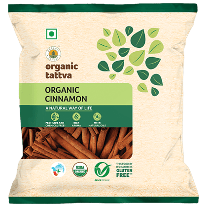 Organic Tattva Cinnamon/Chakke Powder - Organic, 50 g Pouch