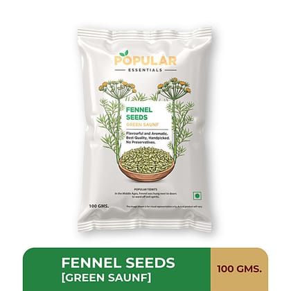 Popular Essentials Fennel Seeds/Saunf, 100 g