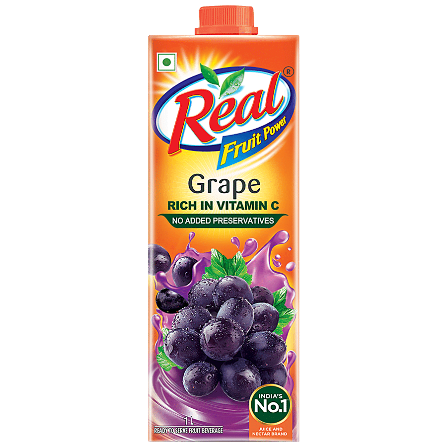 Real Fruit Power Juice, Grape, 1 L
