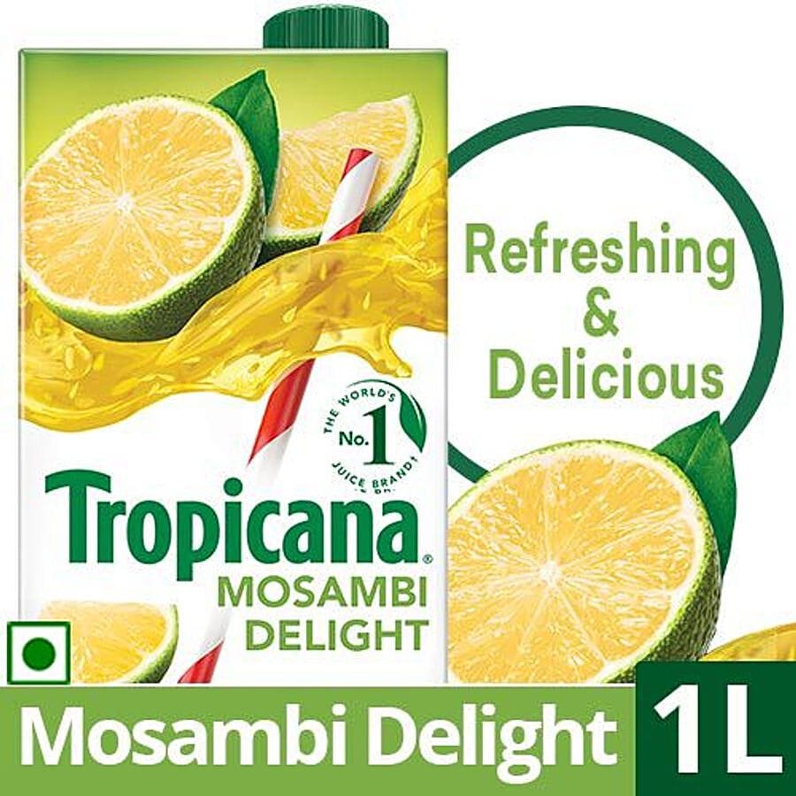 Tropicana Fruit Juice, Delight, Mosambi, 1 L