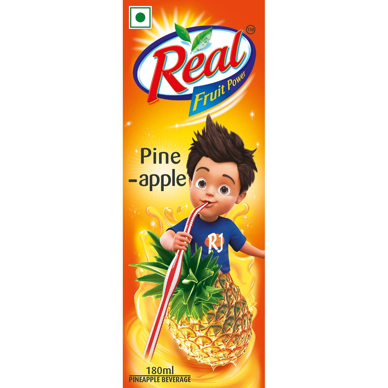 Real Pineapple Juice, 180 Ml