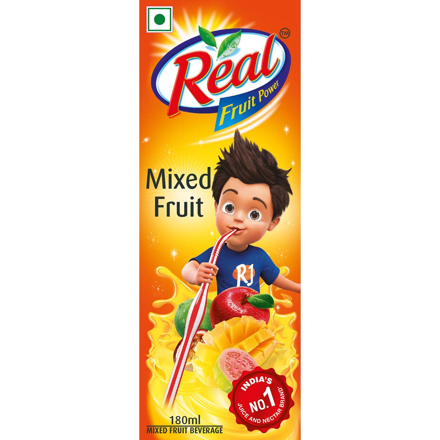 Real Mixed Fruit Juice, 180 Ml