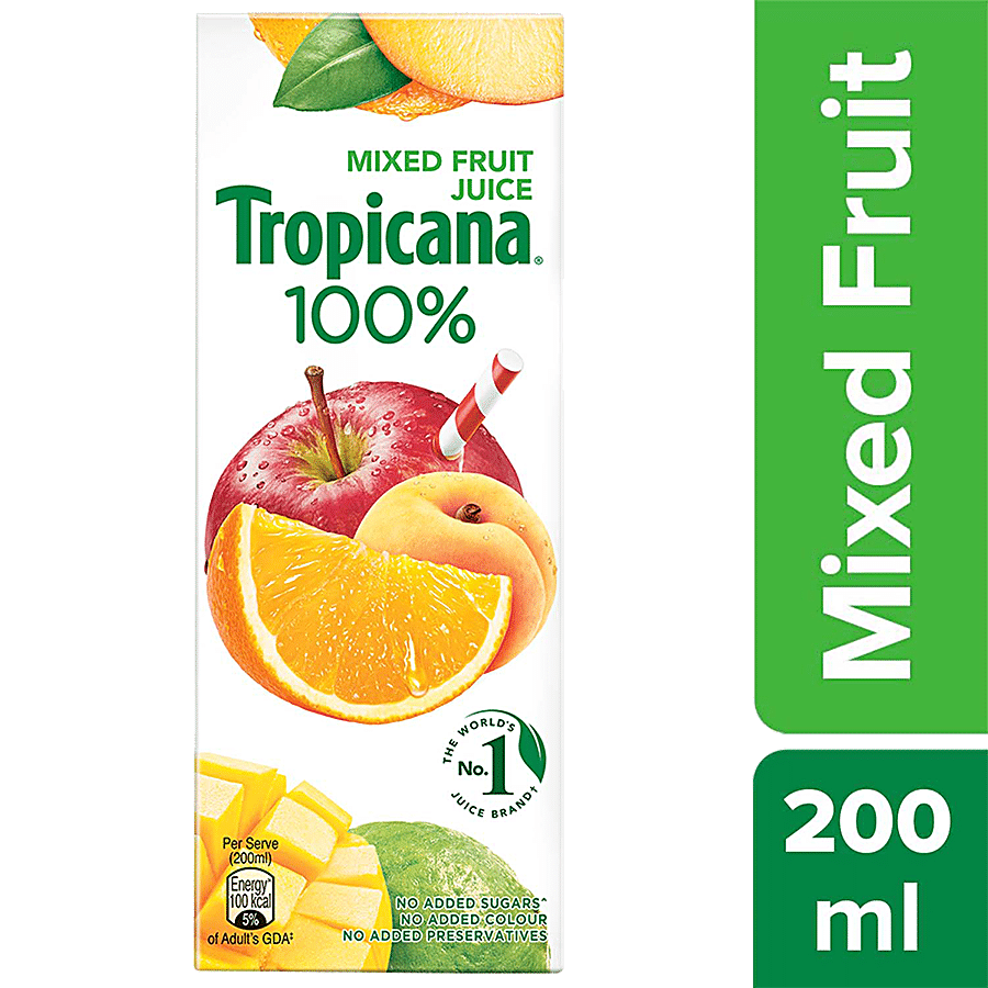 Tropicana 100% Mixed Fruit Juice, 200 Ml