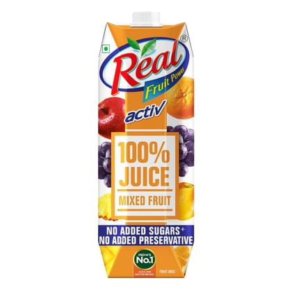 Dabur Real Activ 100% Mixed Fruit Juice, 1L
