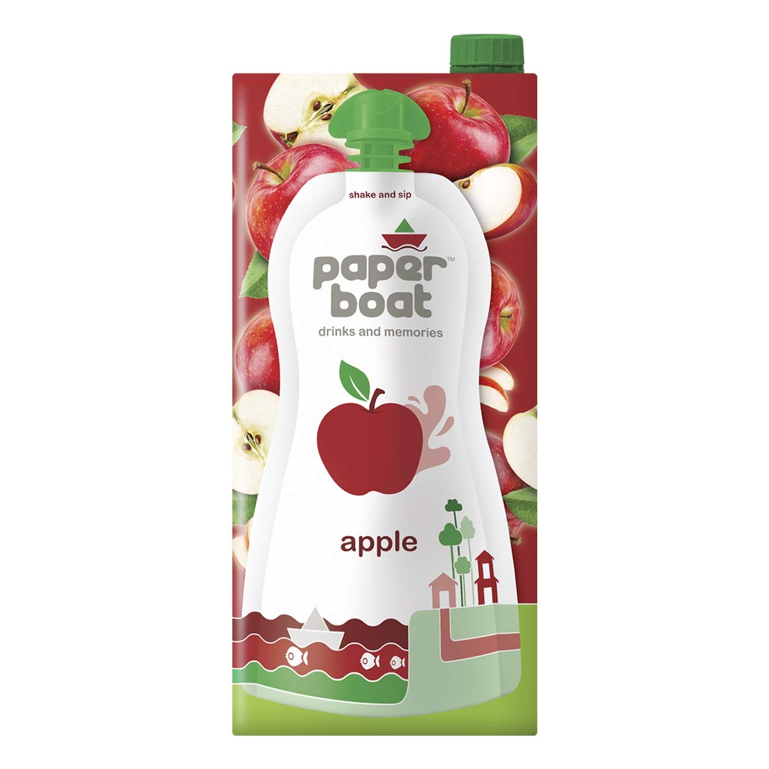 Paper Boat Apple Fruit Juice, No Added Preservatives And Colours (Pack Of 2, 1L)