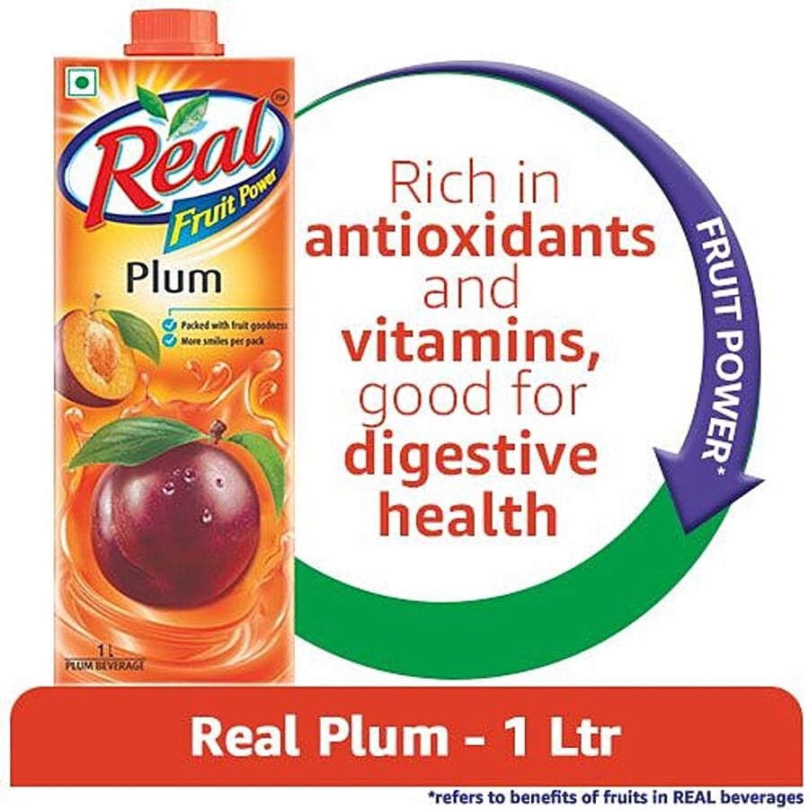 Real Juice, Fruit Power, Plum, 1 L