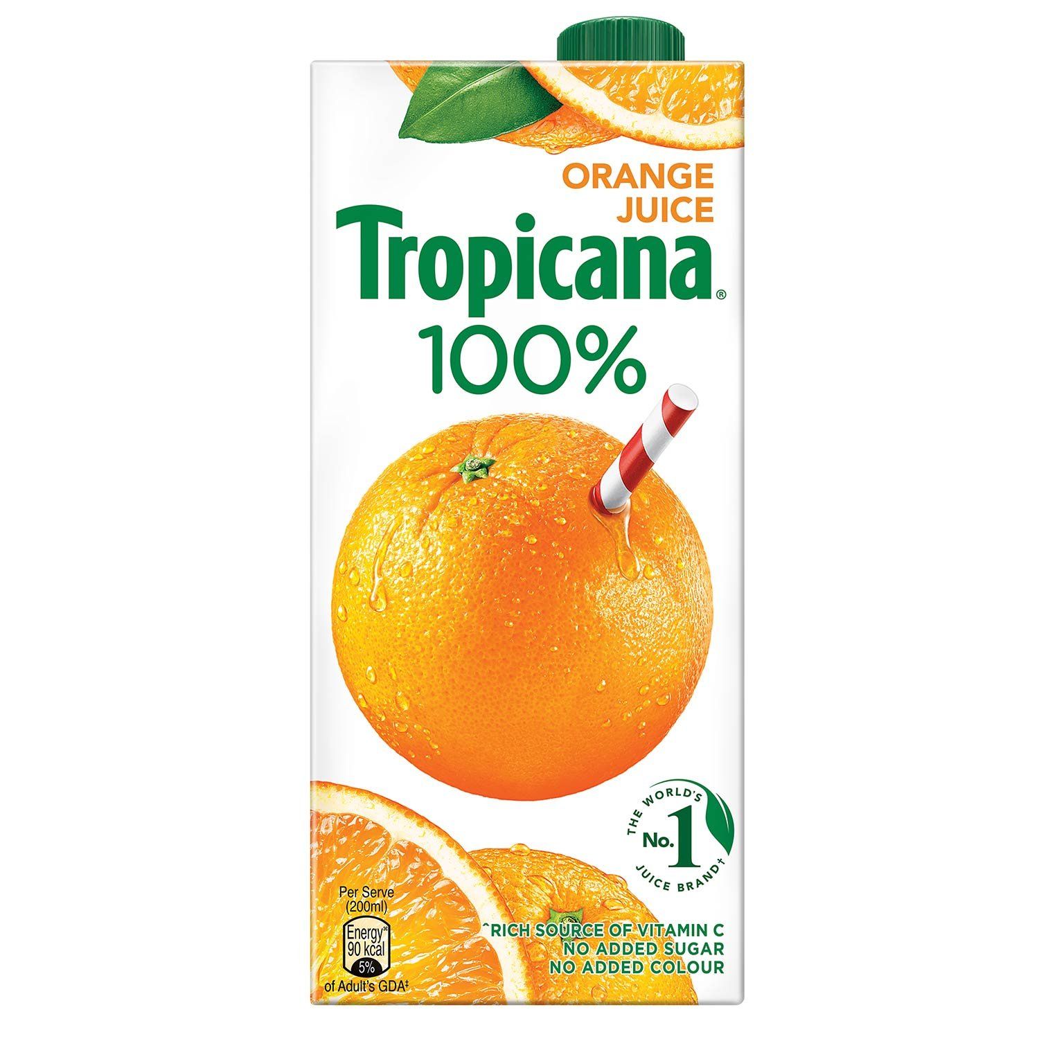 Tropicana Orange 100% Juice, Tetra, 1 L