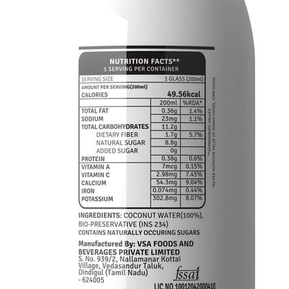 Raw Pressery Coconut Water, 200 Ml