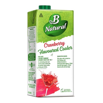 B Natural Cranberry Flavoured Cooler, 1L