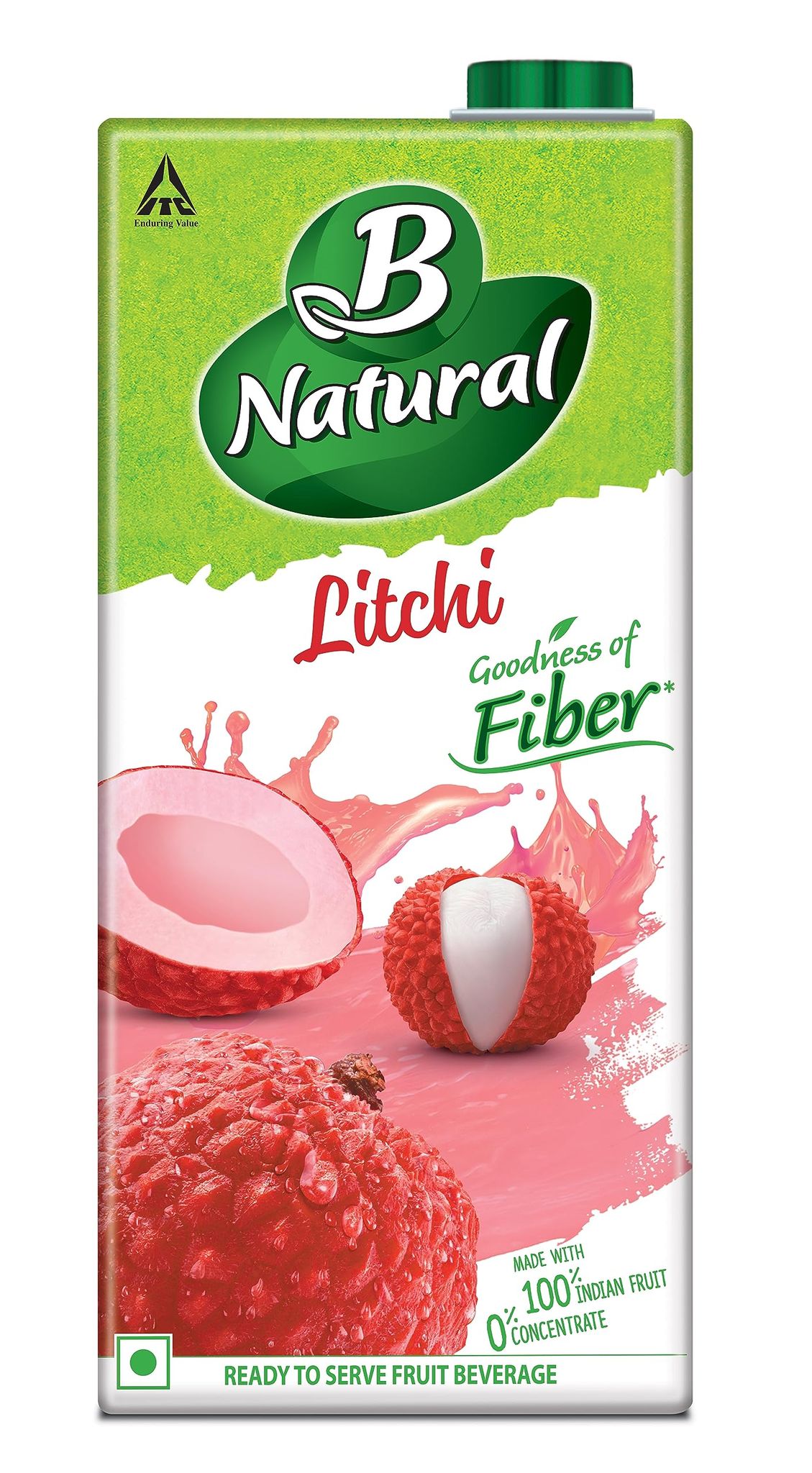 B Natural Litchi, Goodness Of Fiber, 1 Litre