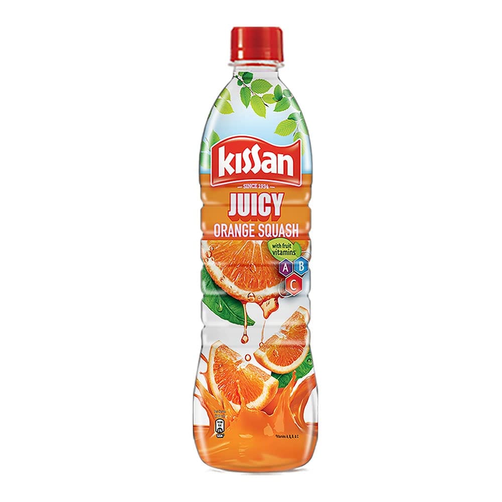 Kissan Orange Squash Bottle, 750Ml