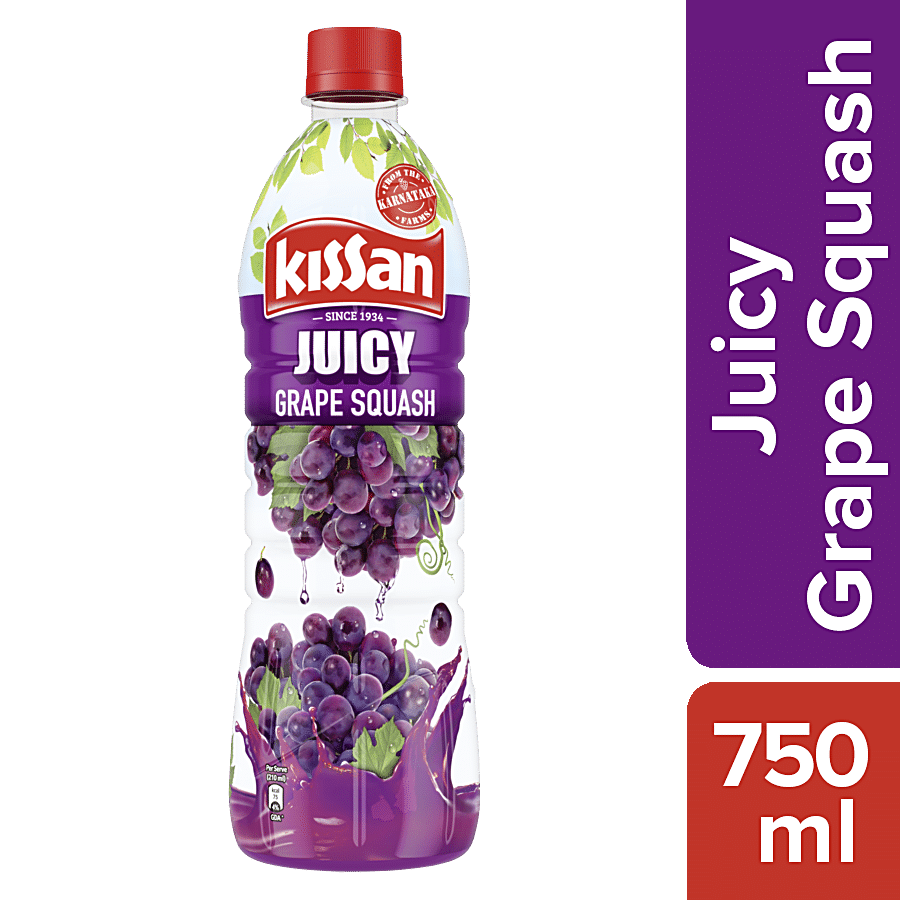 Kissan Juicy Grape Squash, 750 Ml Bottle