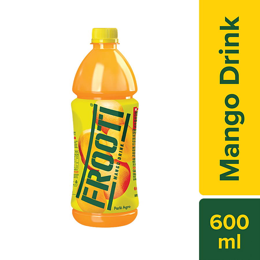 Frooti Mango Drink, Fresh N Juicy, 600 Ml Bottle