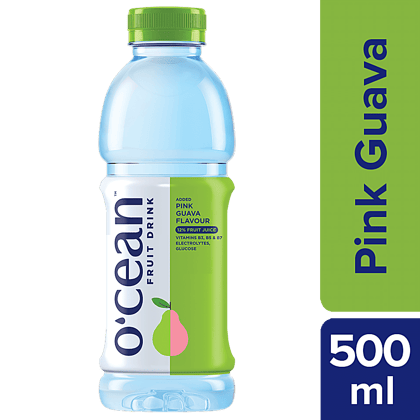 O'Cean Fruit Water, Pink Guava Flavour, 500 Ml