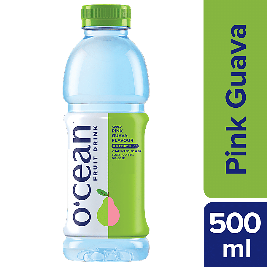 O'Cean Fruit Water, Pink Guava Flavour, 500 Ml