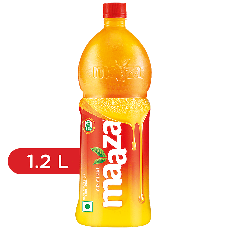 Maaza Mango Drink, Original Flavour, Refreshing, 1.2 L Pet Bottle