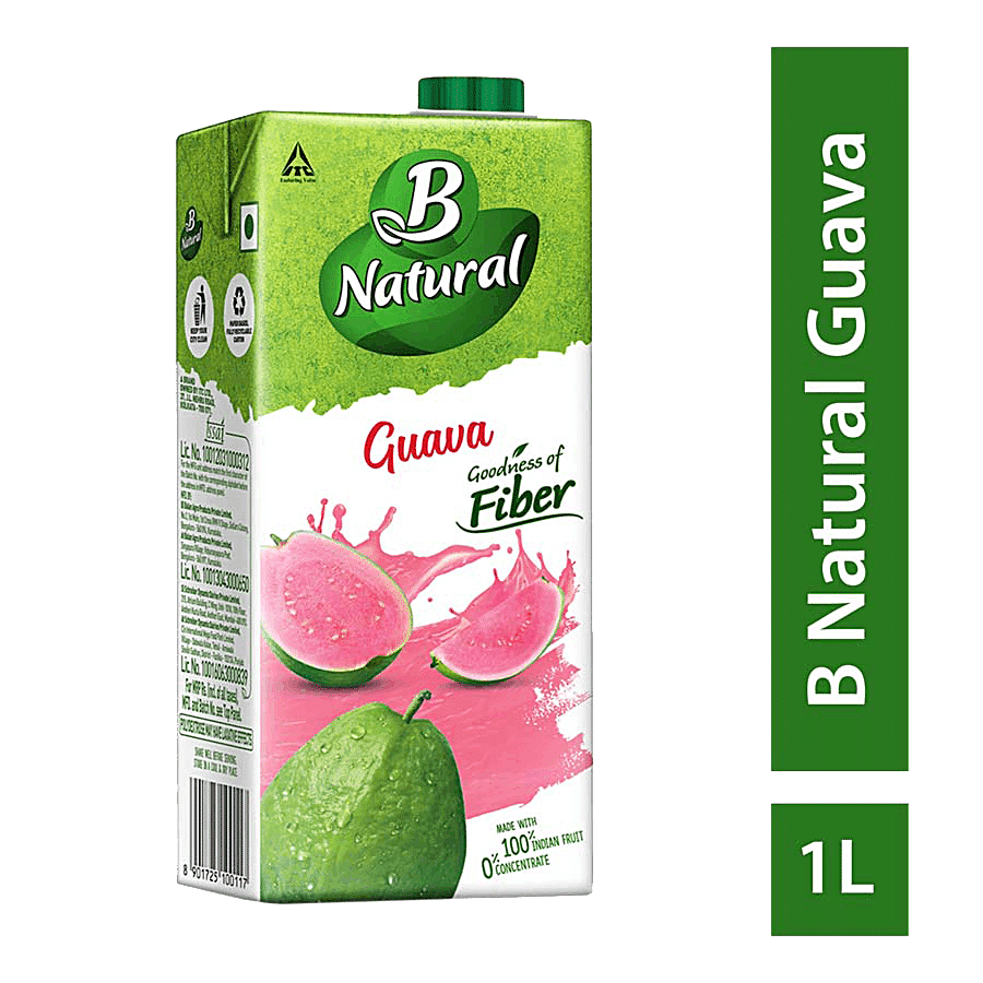 B Natural Guava Juice, Goodness Of Fiber, 1 Litre