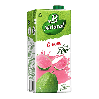 B Natural Guava Juice, Goodness Of Fiber, 1 Litre