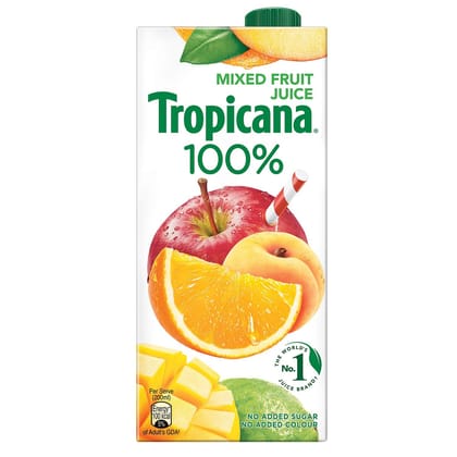 Tropicana Mixed Fruit 100% Juice, 1 Ltr