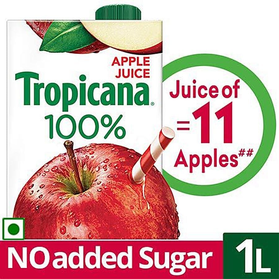 Tropicana 100% Juice, Apple, 1 L