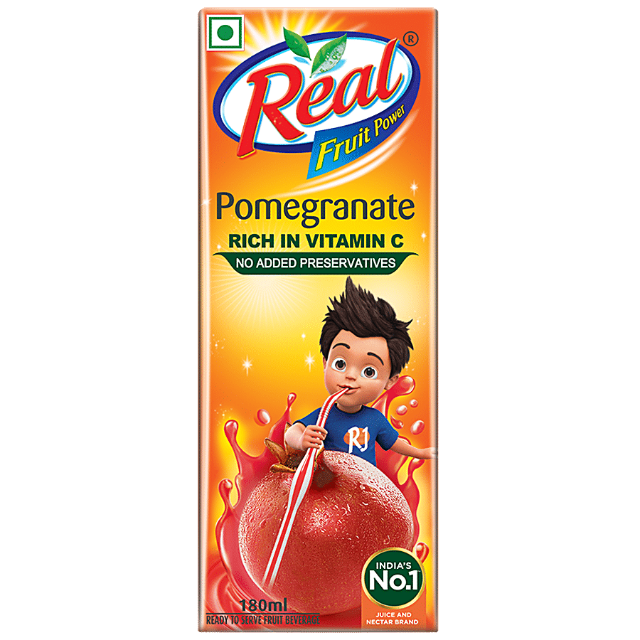 Real Pomegranate Fruit Power Juice, 180 Ml