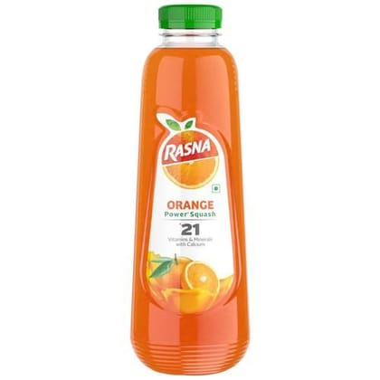 Rasna Fruit Juice, Fruit Plus, Orange Super Squash, 750 Ml Bottle
