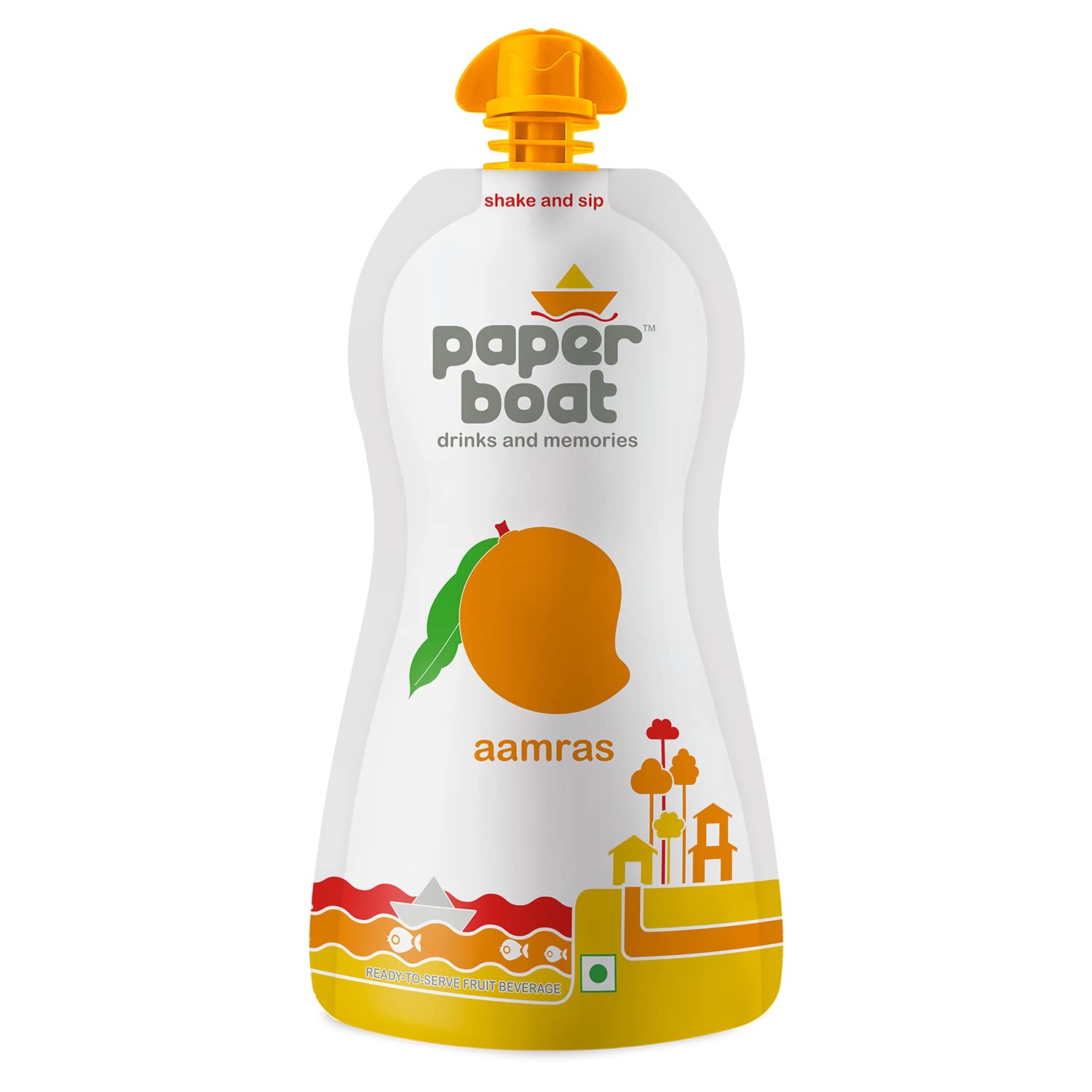 Paper Boat Aamras, Mango Fruit Juice, No Added Preservatives And Colours, 200Ml