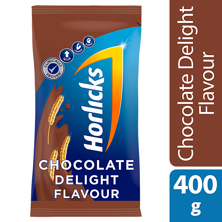 Horlicks Chocolate Health & Nutrition Drink, Chocolate, 400 G Pouch