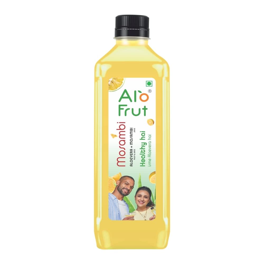 Alo Frut Alofrut Mosambi Aloevera Chunks & Juice 200Ml (Pack Of 1), 1 Case, Fruit Juice Mai Aloevera Chunks, Healthy Hai Isme Aloevera Hai, Ready To Serve Drink