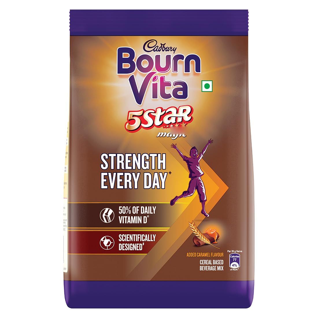 Cadbury Bournvita 5 Star Magic Nutrition Drink, 500 G Pouch